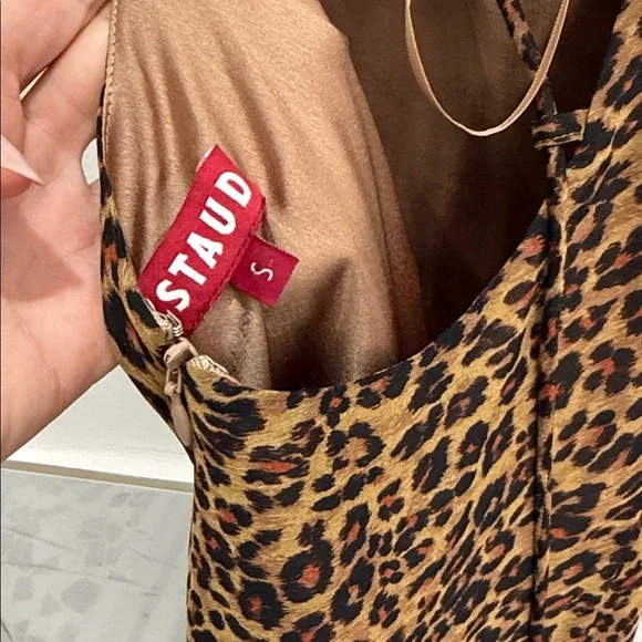 STAUD Leopard Print Slip Dress - Picture 6 of 6